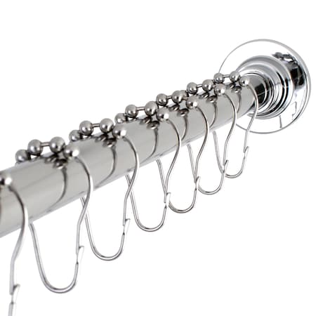 SCC3111 Adjustable Shower Curtain Rod with Ring Combo MPN:SCC3111