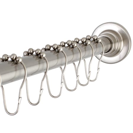 SCC3118 Adjustable Shower Curtain Rod with Ring Combo MPN:SCC3118