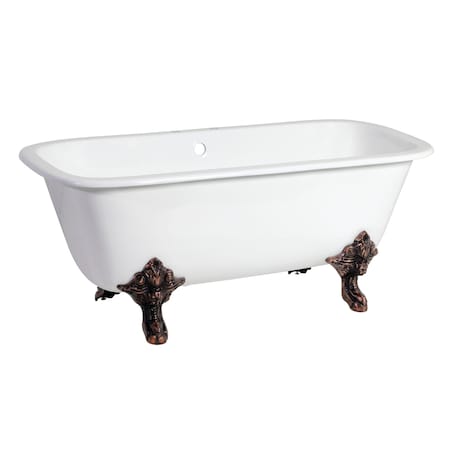 VCTQ7D6732NL5 Clawfoot Tub, 66.56