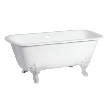 VCTQND6732NLW Clawfoot Tub, 66.56