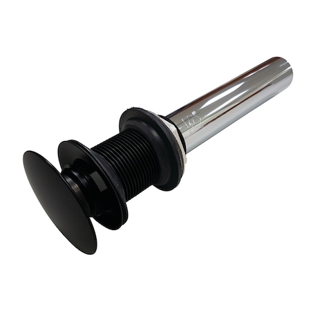 Brass, Bathroom Sink Drain, Push Pop-Up Drain without Overflow MPN:EV7000MB