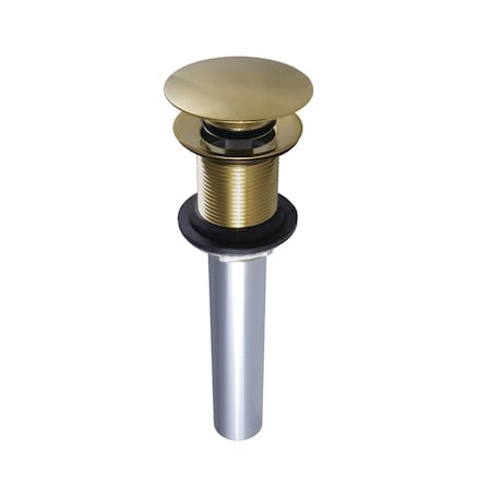 Brass, Bathroom Sink Drain, Push Pop-Up Drain without Overflow MPN:EV7002