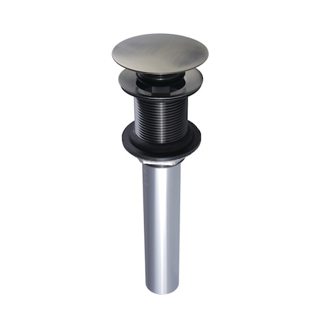 Brass, Bathroom Sink Drain, Push Pop-Up Drain without Overflow MPN:EV7003