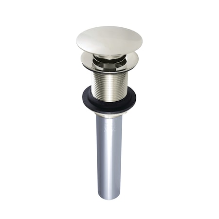 Brass, Bathroom Sink Drain, Push Pop-Up Drain without Overflow MPN:EV7006