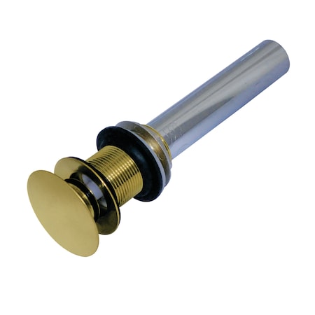Brass, Bathroom Sink Drain, Push Pop-Up Drain without Overflow MPN:EV7007