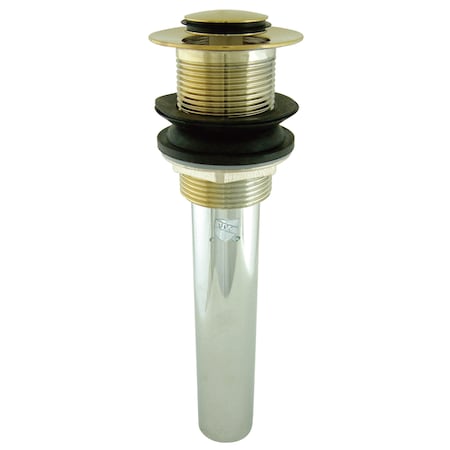 Brass, Bathroom Sink Drain, Push Pop-Up Drain without Overflow MPN:EV8002