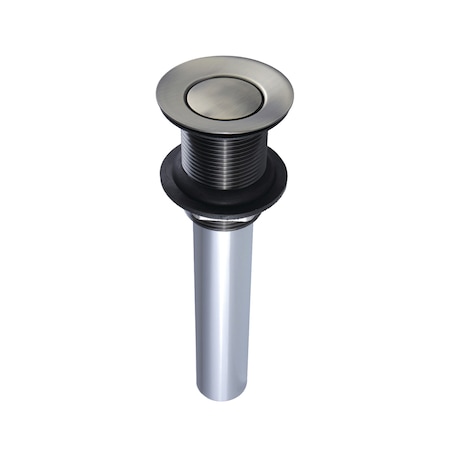 Brass, Bathroom Sink Drain, Push Pop-Up Drain without Overflow MPN:EV8003