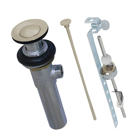 Brass, Bathroom Sink Drain, Pop-Up Drain with Overflow Hole MPN:KB1006