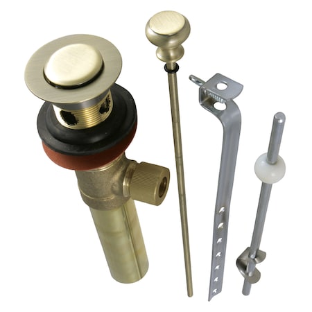 Brass, Bathroom Sink Drain, Pop-Up Drain with Overflow MPN:KB2003