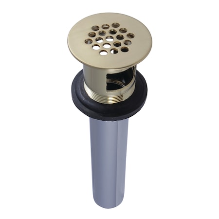Brass, Bathroom Sink Drain, Grid Drain with Overflow MPN:KB5007