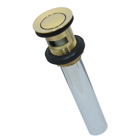 Brass, Bathroom Sink Drain, Push Pop-Up Drain with Overflow MPN:KB8102