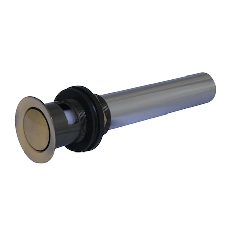 Brass, Bathroom Sink Drain, Push Pop-Up Drain with Overflow MPN:KB8103