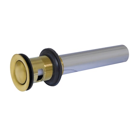 Brass, Bathroom Sink Drain, Push Pop-Up Drain with Overflow MPN:KB8107