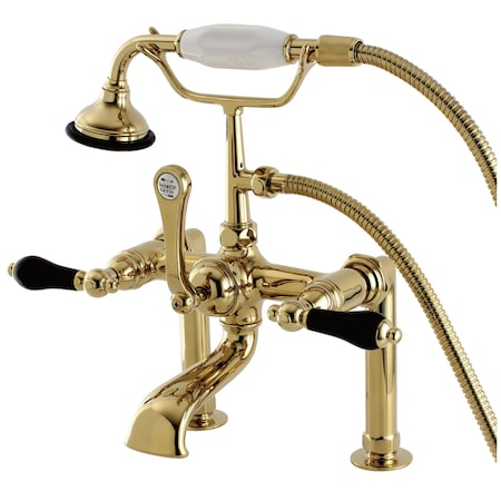 Deck-Mount Clawfoot Tub Faucet, Polished Brass, Deck Mount MPN:AE103T2PKL