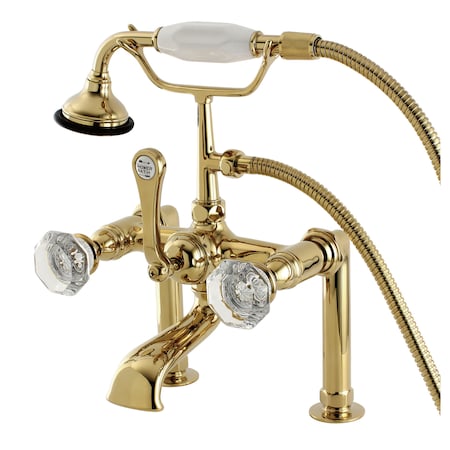 Deck-Mount Clawfoot Tub Faucet, Polished Brass, Deck Mount MPN:AE103T2WCL