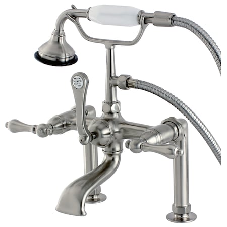 Deck-Mount Clawfoot Tub Faucet, Brushed Nickel, Deck Mount MPN:AE103T8