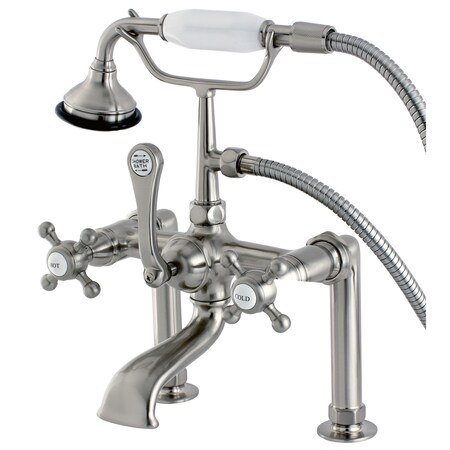 Deck-Mount Clawfoot Tub Faucet, Brushed Nickel, Deck Mount MPN:AE103T8BX