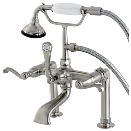 Deck-Mount Clawfoot Tub Faucet, Brushed Nickel, Deck Mount MPN:AE103T8FL