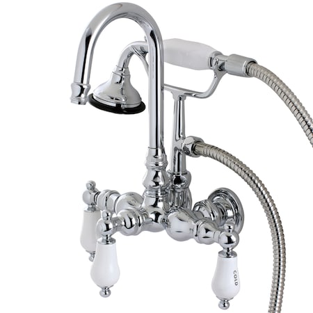 Wall-Mount Clawfoot Tub Faucet, Polished Chrome, Tub Wall Mount MPN:AE10T1