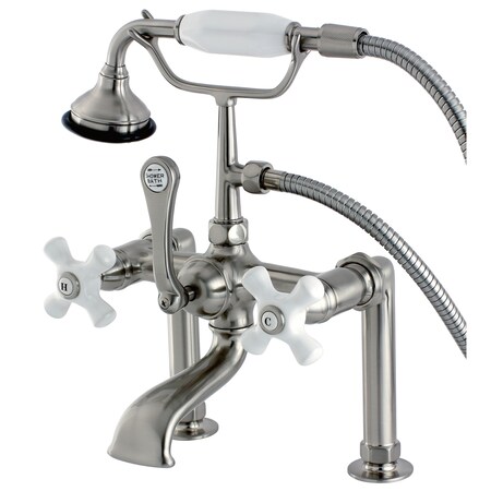 Deck-Mount Clawfoot Tub Faucet, Brushed Nickel, Deck Mount MPN:AE111T8