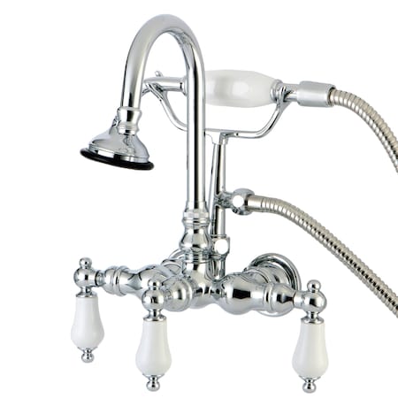 Wall-Mount Clawfoot Tub Faucet, Polished Chrome, Tub Wall Mount MPN:AE12T1
