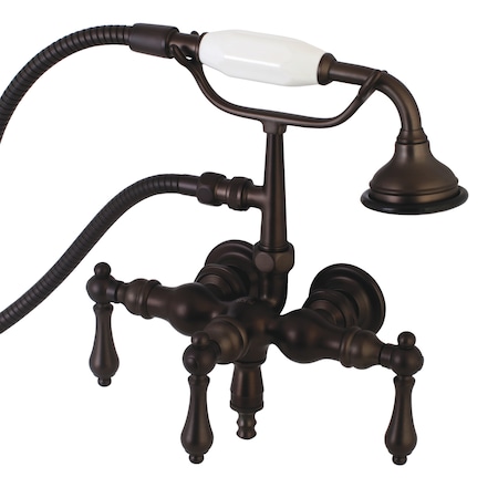 Wall-Mount Clawfoot Tub Faucet, Oil Rubbed Bronze, Tub Wall Mount MPN:AE19T5
