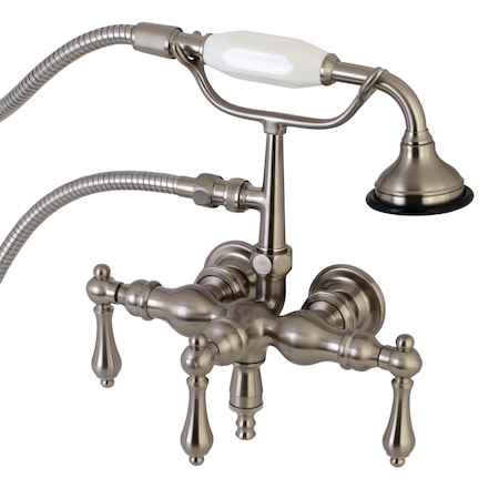 Wall-Mount Clawfoot Tub Faucet, Brushed Nickel, Tub Wall Mount MPN:AE19T8