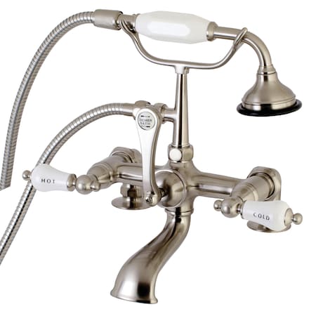 Deck-Mount Clawfoot Tub Faucet, Brushed Nickel, Deck Mount MPN:AE207T8