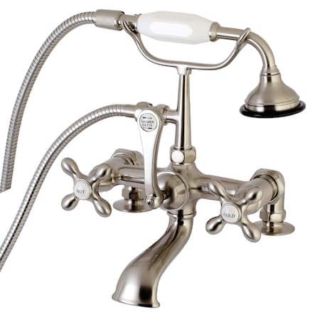 Deck-Mount Clawfoot Tub Faucet, Brushed Nickel, Deck Mount MPN:AE209T8