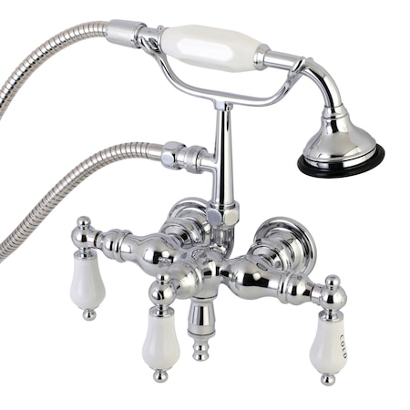 Wall-Mount Clawfoot Tub Faucet, Polished Chrome, Tub Wall Mount MPN:AE22T1