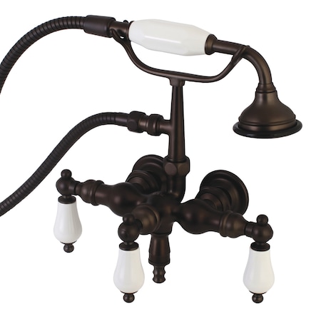 Wall-Mount Clawfoot Tub Faucet, Oil Rubbed Bronze, Tub Wall Mount MPN:AE23T5