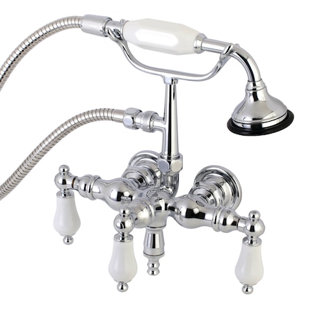 Wall-Mount Clawfoot Tub Faucet, Polished Chrome, Tub Wall Mount MPN:AE24T1