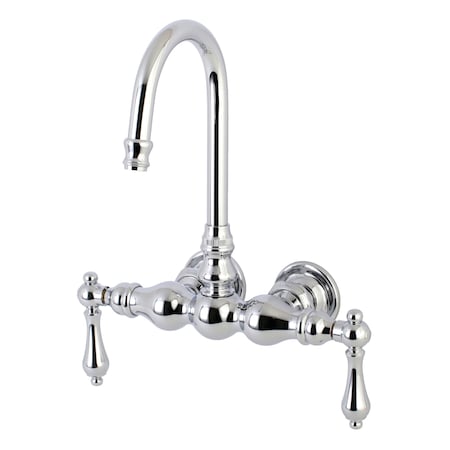 Wall-Mount Clawfoot Tub Faucet, Polished Chrome, Tub Wall Mount MPN:AE2T1