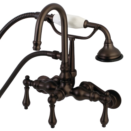 Wall-Mount Clawfoot Tub Faucet, Oil Rubbed Bronze, Tub Wall Mount MPN:AE301T5