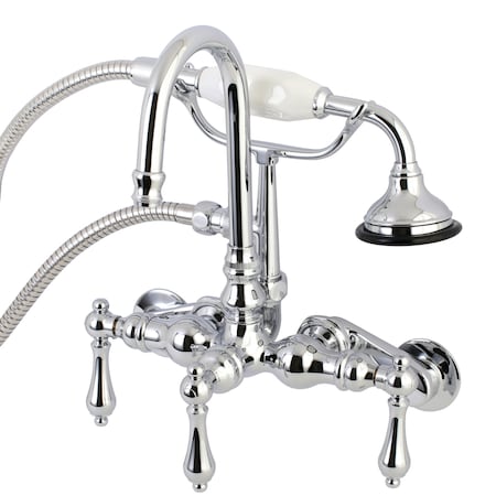 Wall-Mount Clawfoot Tub Faucet, Polished Chrome, Tub Wall Mount MPN:AE302T1