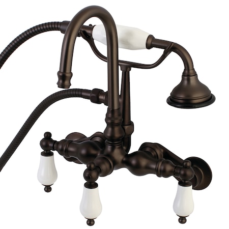 Wall-Mount Clawfoot Tub Faucet, Oil Rubbed Bronze, Tub Wall Mount MPN:AE305T5