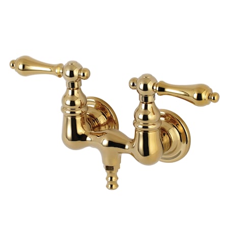 Wall-Mount Clawfoot Tub Faucet, Polished Brass, Tub Wall Mount MPN:AE31T2