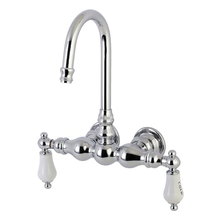 Wall-Mount Clawfoot Tub Faucet, Polished Chrome, Tub Wall Mount MPN:AE4T1