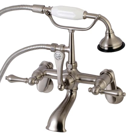 Wall-Mount Clawfoot Tub Faucet, Brushed Nickel, Tub Wall Mount MPN:AE51T8