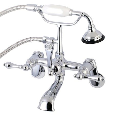 Wall-Mount Clawfoot Tub Faucet, Polished Chrome, Tub Wall Mount MPN:AE52T1