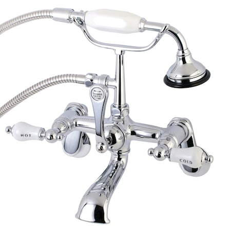 Wall-Mount Clawfoot Tub Faucet, Polished Chrome, Tub Wall Mount MPN:AE54T1