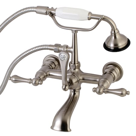 Wall-Mount Clawfoot Tub Faucet, Brushed Nickel, Tub Wall Mount MPN:AE551T8