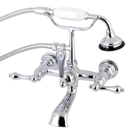 Wall-Mount Clawfoot Tub Faucet, Polished Chrome, Tub Wall Mount MPN:AE552T1
