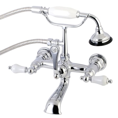 Wall-Mount Clawfoot Tub Faucet, Polished Chrome, Tub Wall Mount MPN:AE554T1