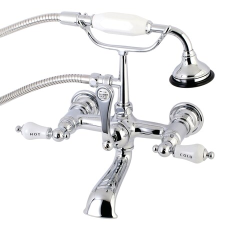 Wall-Mount Clawfoot Tub Faucet, Polished Chrome, Tub Wall Mount MPN:AE556T1