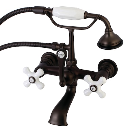 Wall-Mount Clawfoot Tub Faucet, Oil Rubbed Bronze, Tub Wall Mount MPN:AE557T5