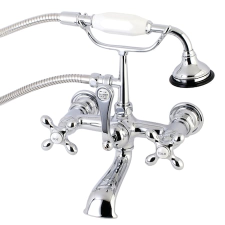 Wall-Mount Clawfoot Tub Faucet, Polished Chrome, Tub Wall Mount MPN:AE558T1