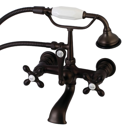 Wall-Mount Clawfoot Tub Faucet, Oil Rubbed Bronze, Tub Wall Mount MPN:AE559T5