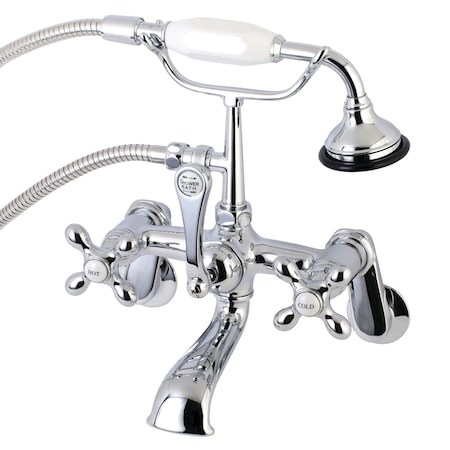 Wall-Mount Clawfoot Tub Faucet, Polished Chrome, Tub Wall Mount MPN:AE58T1
