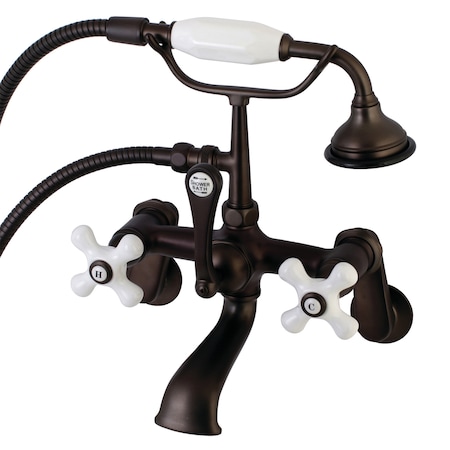 Wall-Mount Clawfoot Tub Faucet, Oil Rubbed Bronze, Tub Wall Mount MPN:AE59T5